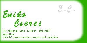 eniko cserei business card